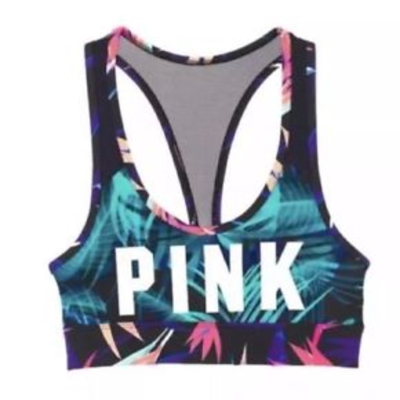 PINK Victoria's Secret Other - VS Pink Racerback Sports Bra Multi Tropical